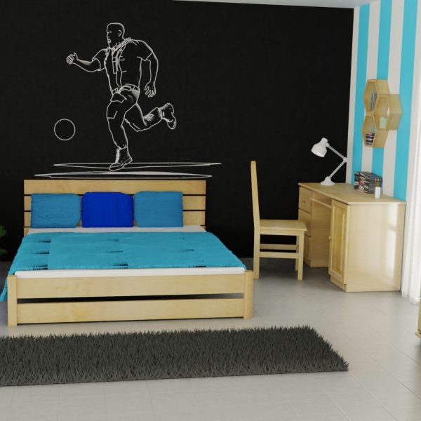 łóżko drewniane modern